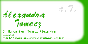 alexandra tomecz business card